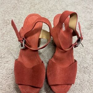 Michael Kors Women's Coral Suede Sandals